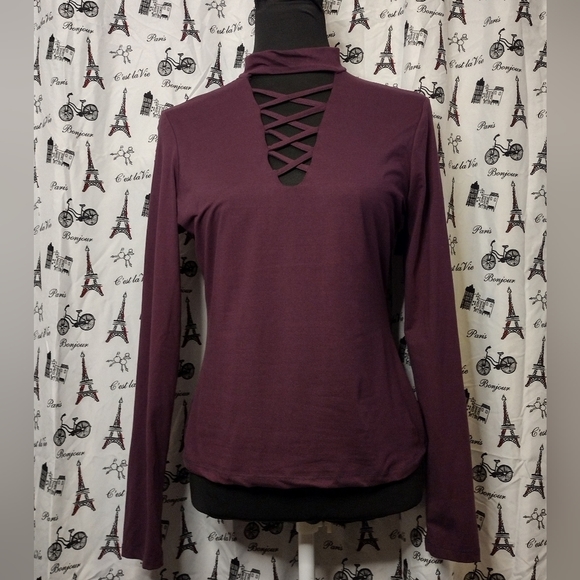 Hot Kiss Tops - Purple Hot Kiss Stretchy Top